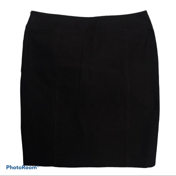 Mini Contour Fit Pencil Skirt in Black 8 - Picture 2 of 4